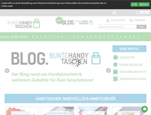 Tablet Screenshot of bunte-handytaschen.de